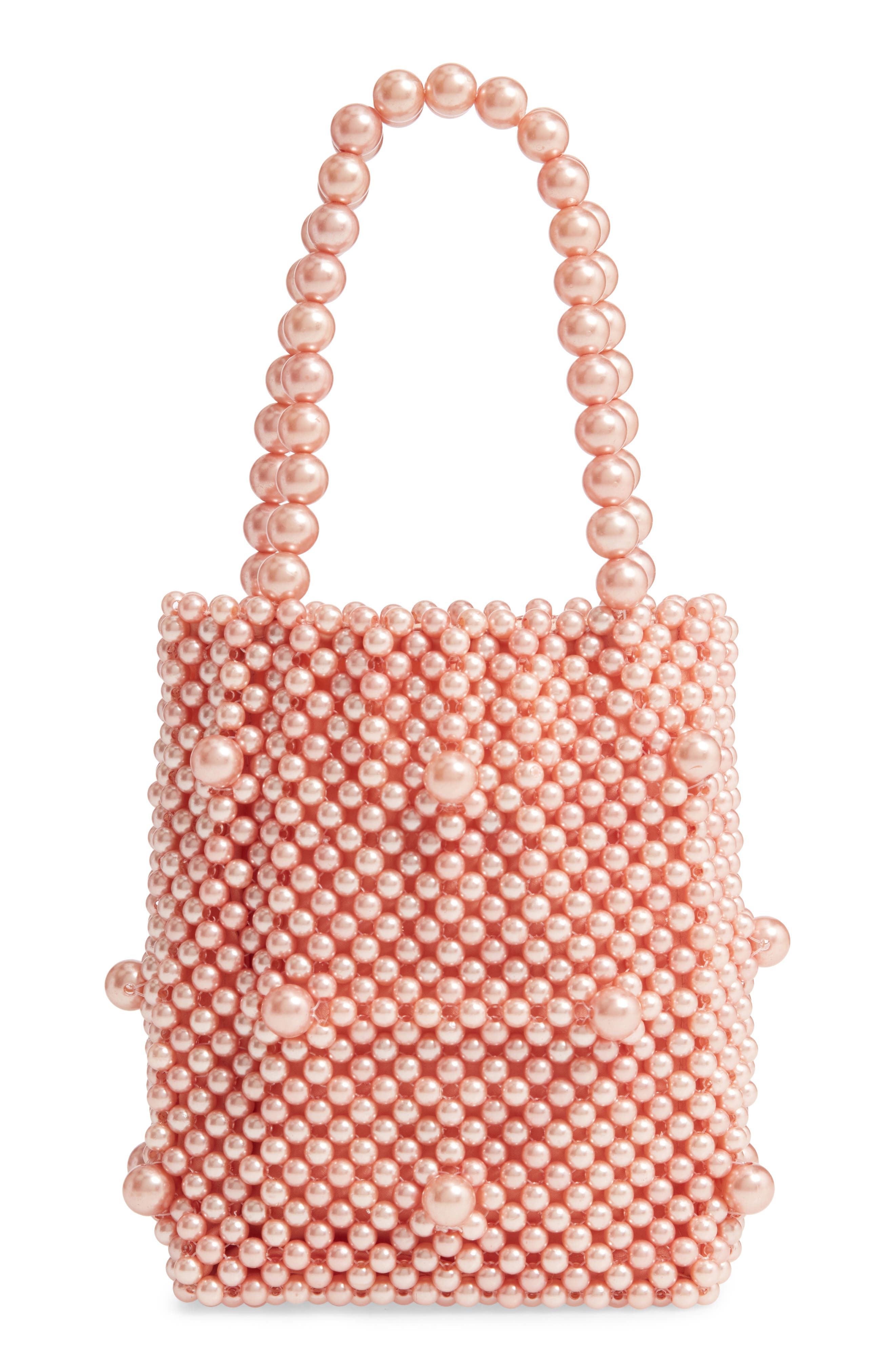 Rachel Parcell Mini Beaded Top Handle Bag, Main, color, 