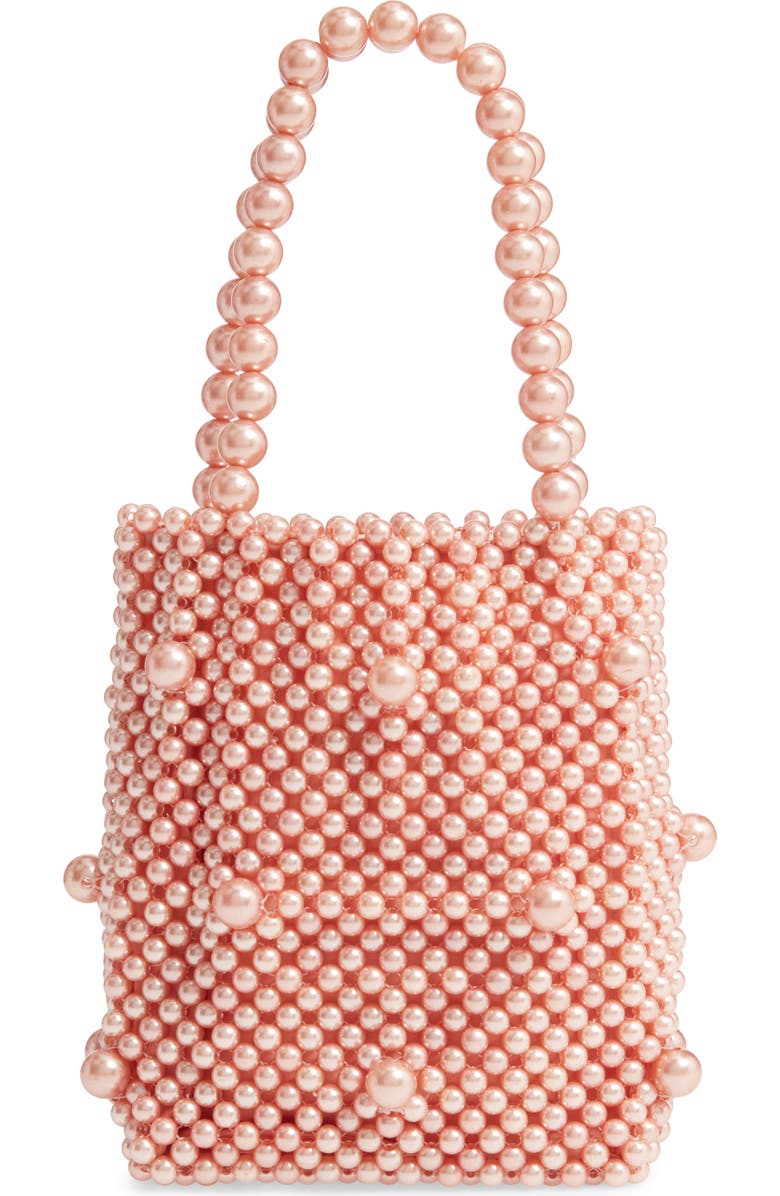 Rachel Parcell Mini Beaded Top Handle Bag, Main, color,