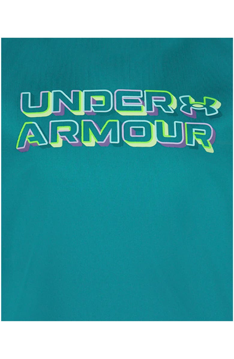 Under Armour Palm Grid Swim Graphic T-Shirt & Swim Trunks Set, Alternate, color, Coastal Teal