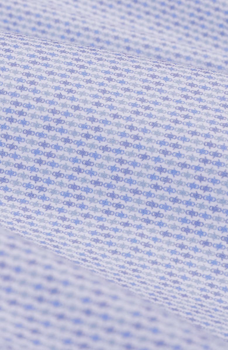 Bugatchi James OoohCotton<sup>®</sup> Geo Stripe Button-Up Shirt, Alternate, color, Ether