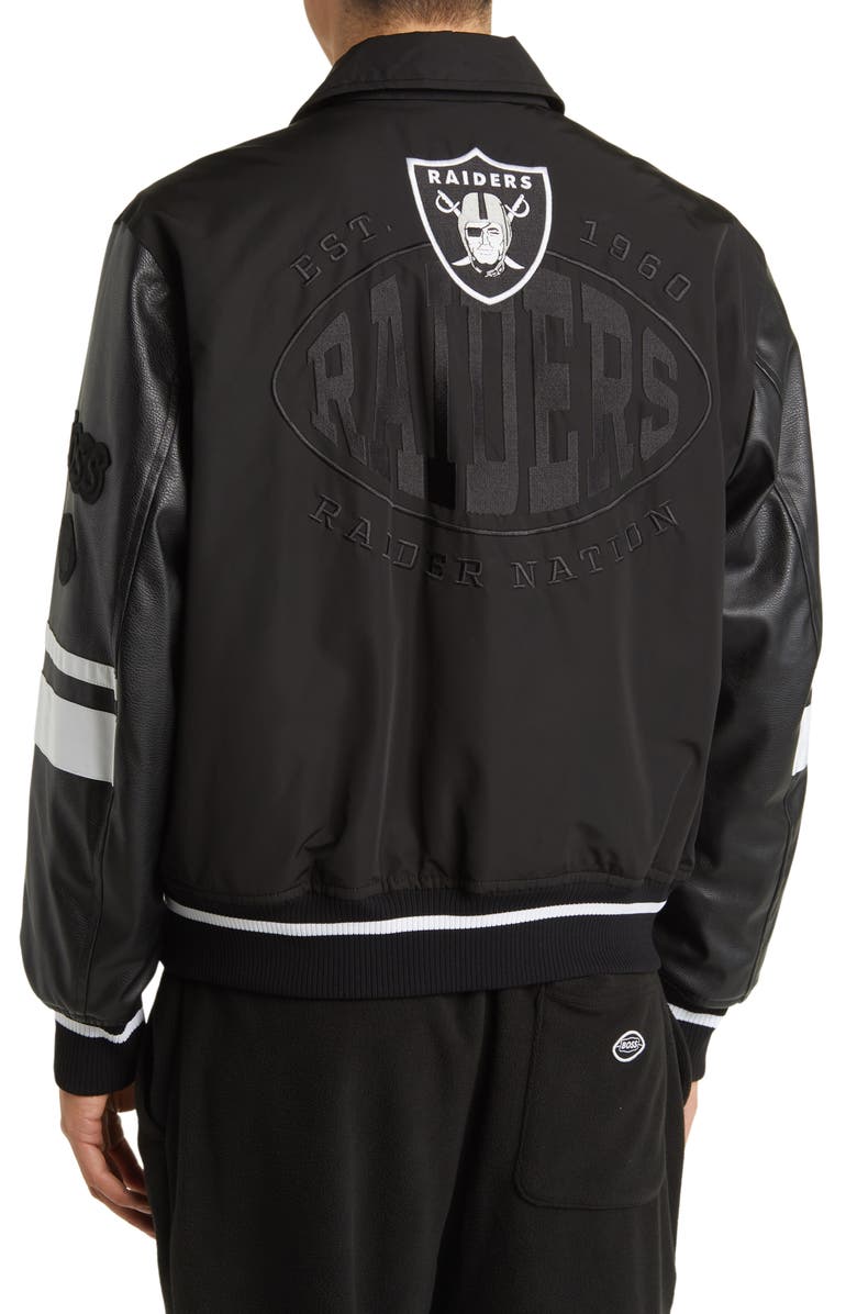 BOSS x NFL Cutback Water Repellent Bomber Jacket, Alternate, color, 