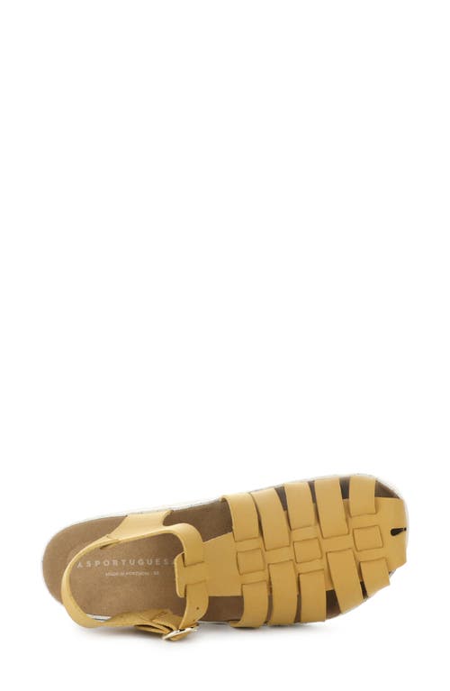 Asportuguesas By Fly London Calix Slingback Fisherman Sandal In Camel