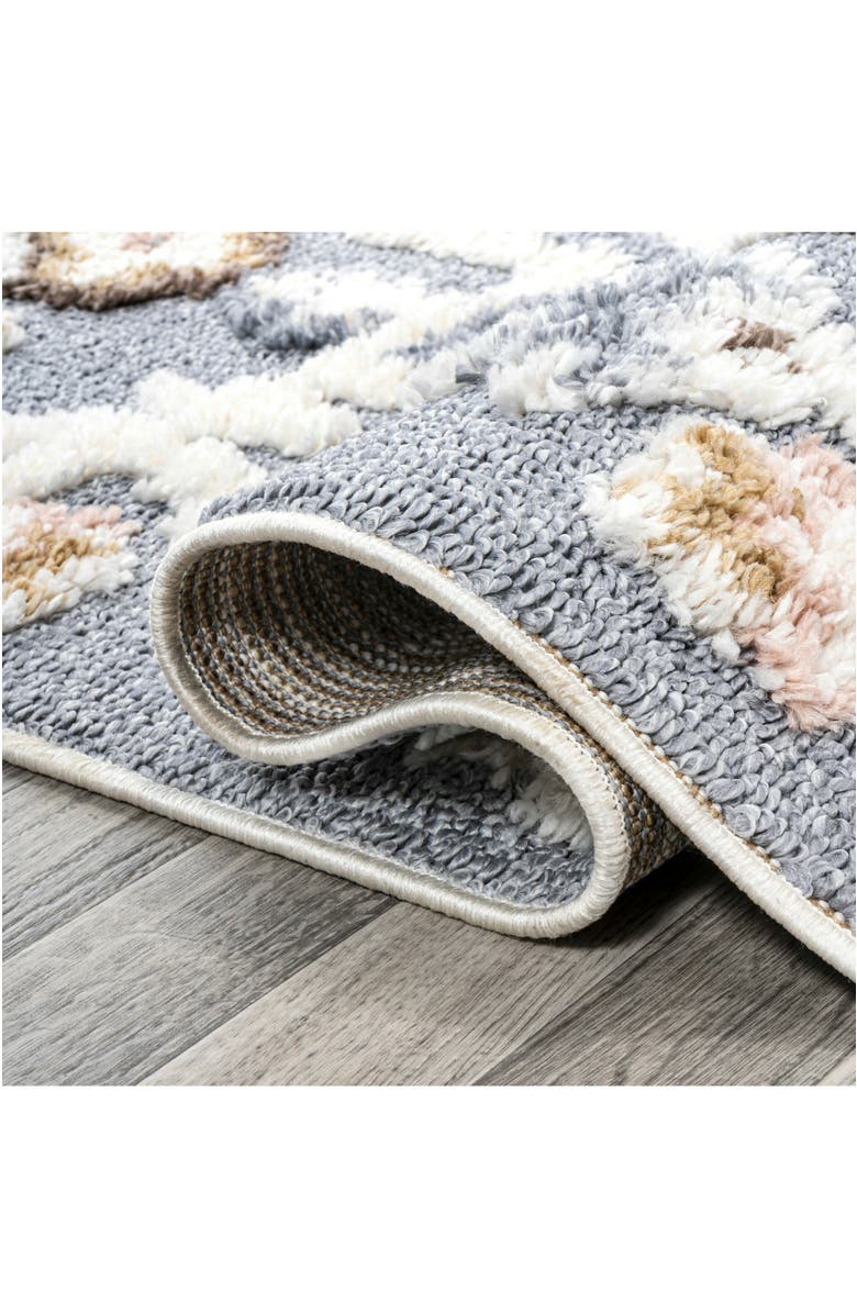 JONATHAN Y Aziza Persian Medallion High-Low Area Rug, Alternate, color, Multi