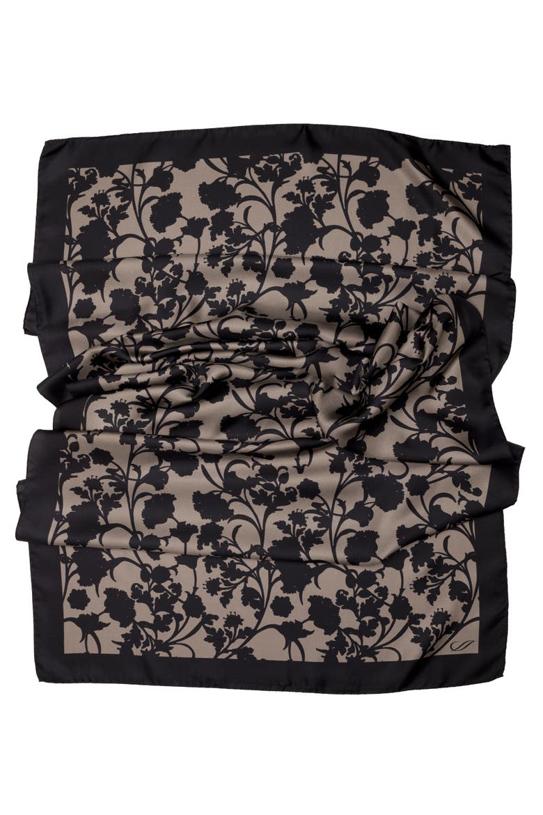 Regina - Silk Scarf Shawl for Women, Alternate, color, Pearl Black
