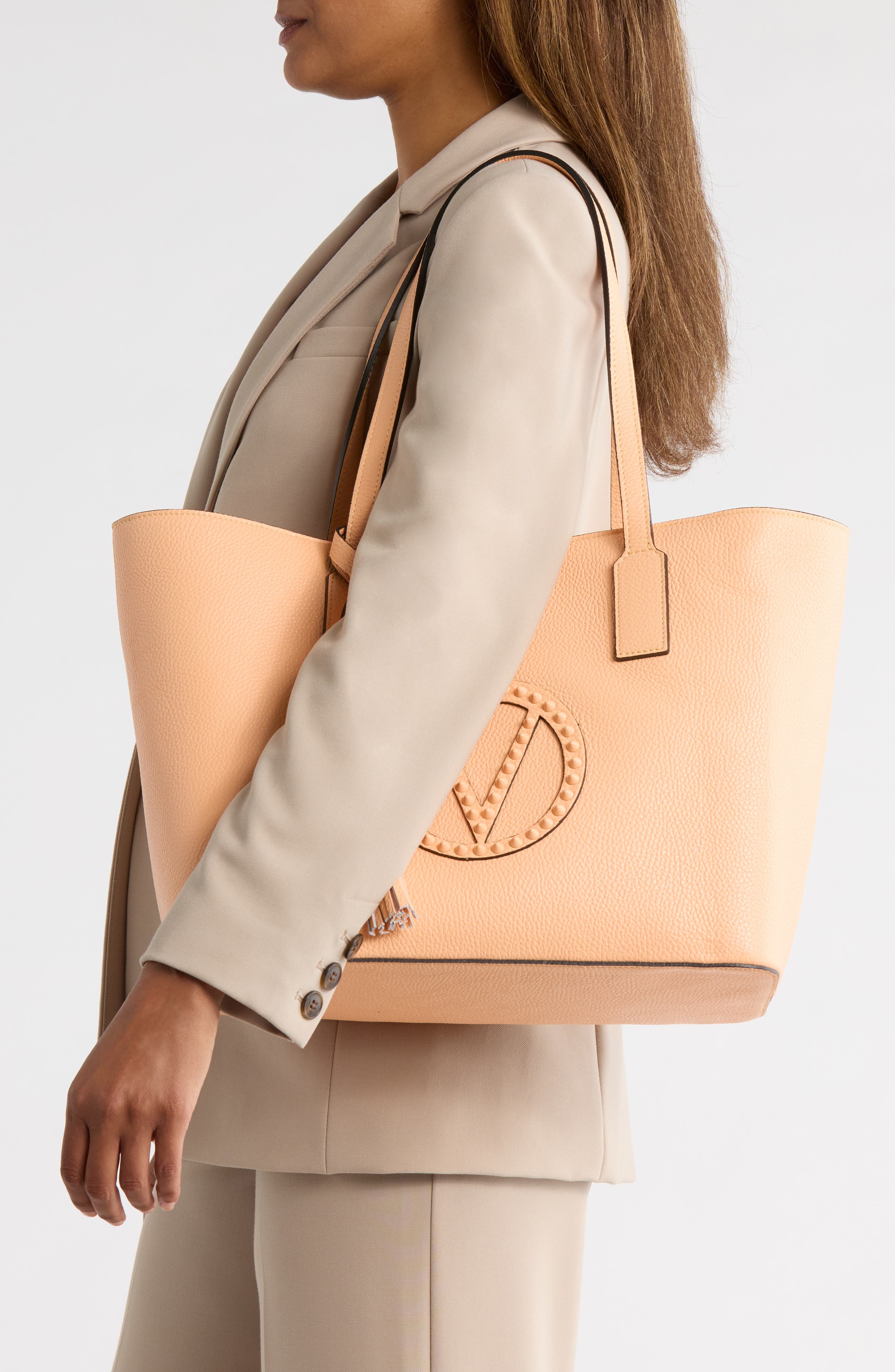 VALENTINO BY MARIO VALENTINO Soho Rock Stud Tote Bag, Alternate, color, 