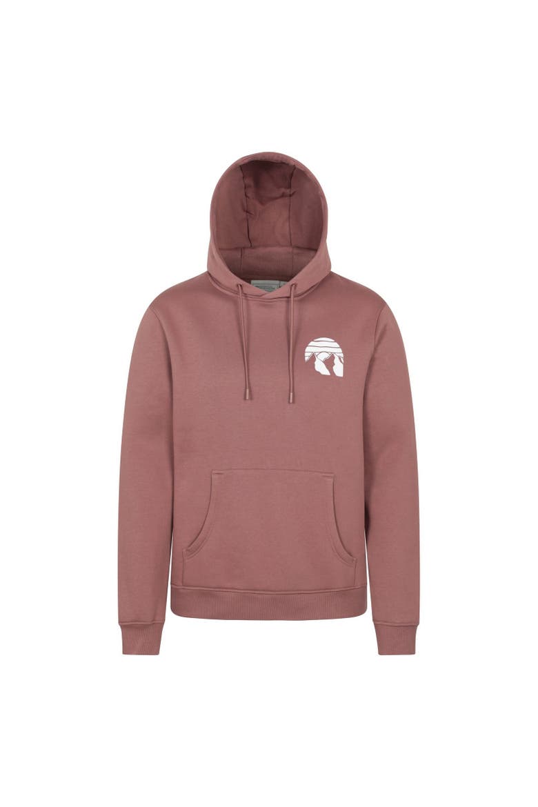 Mountain Button Hoodie, Main, color, Light Brown