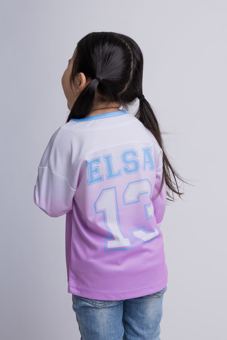 Frozen Queen Elsa Athletic Hockey Jersey, Alternate, color, Lavender Elsa