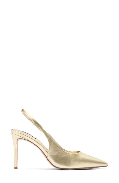 Shop Steve Madden Juliya Slingback Pump In Gold
