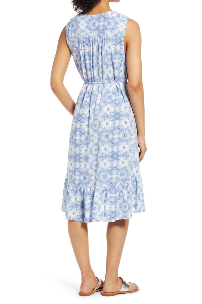 Lou Lou Belted Sleeveless Shift Dress, Alternate, color, PALE KALEIDOSCOPE
