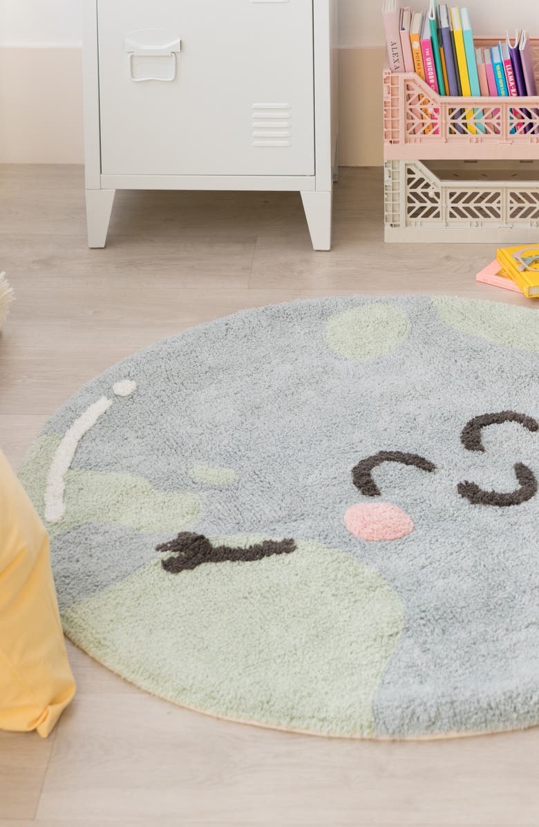 Lorena Canals You're My Sunshine Washable Cotton Blend Rug, Alternate, color, Blue