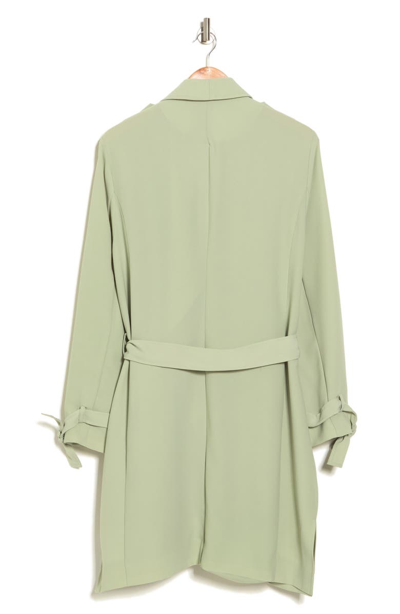Avec Les Filles Crepe Drape Belted Jacket, Alternate, color,