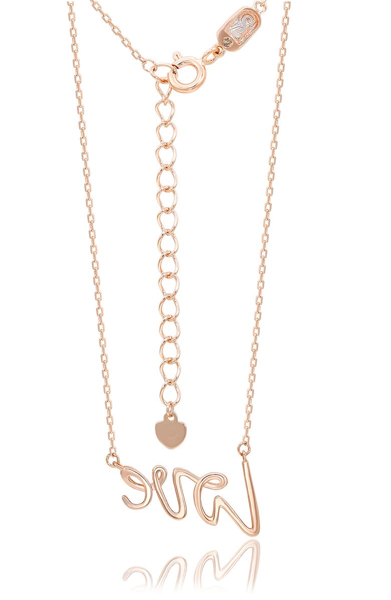 SUZY LEVIAN Love Script Necklace, Alternate, color,