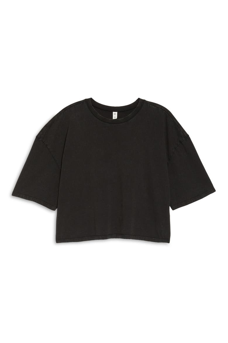 Cool Girl Crop T-Shirt, Alternate, color, BLACK