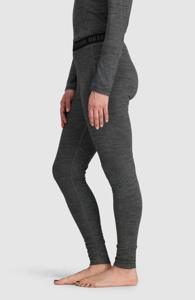 Outdoor Research Alpine Onset 150 Merino Wool Blend Base Layer Pants, Alternate, color, Black Heather