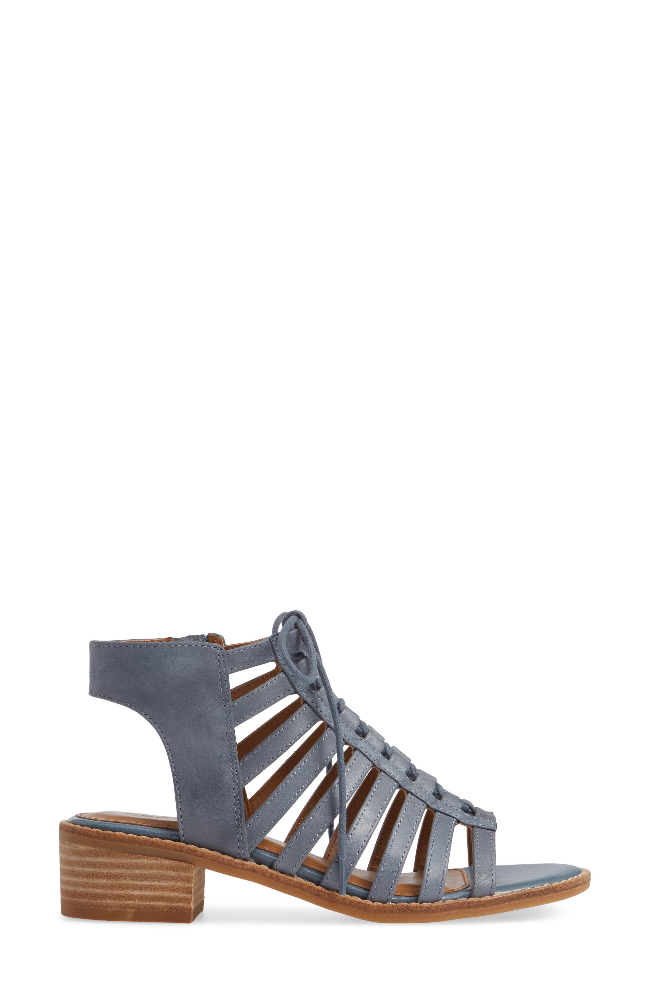 Blossom Sandal, Alternate, color, CHAMBRAY LEATHER