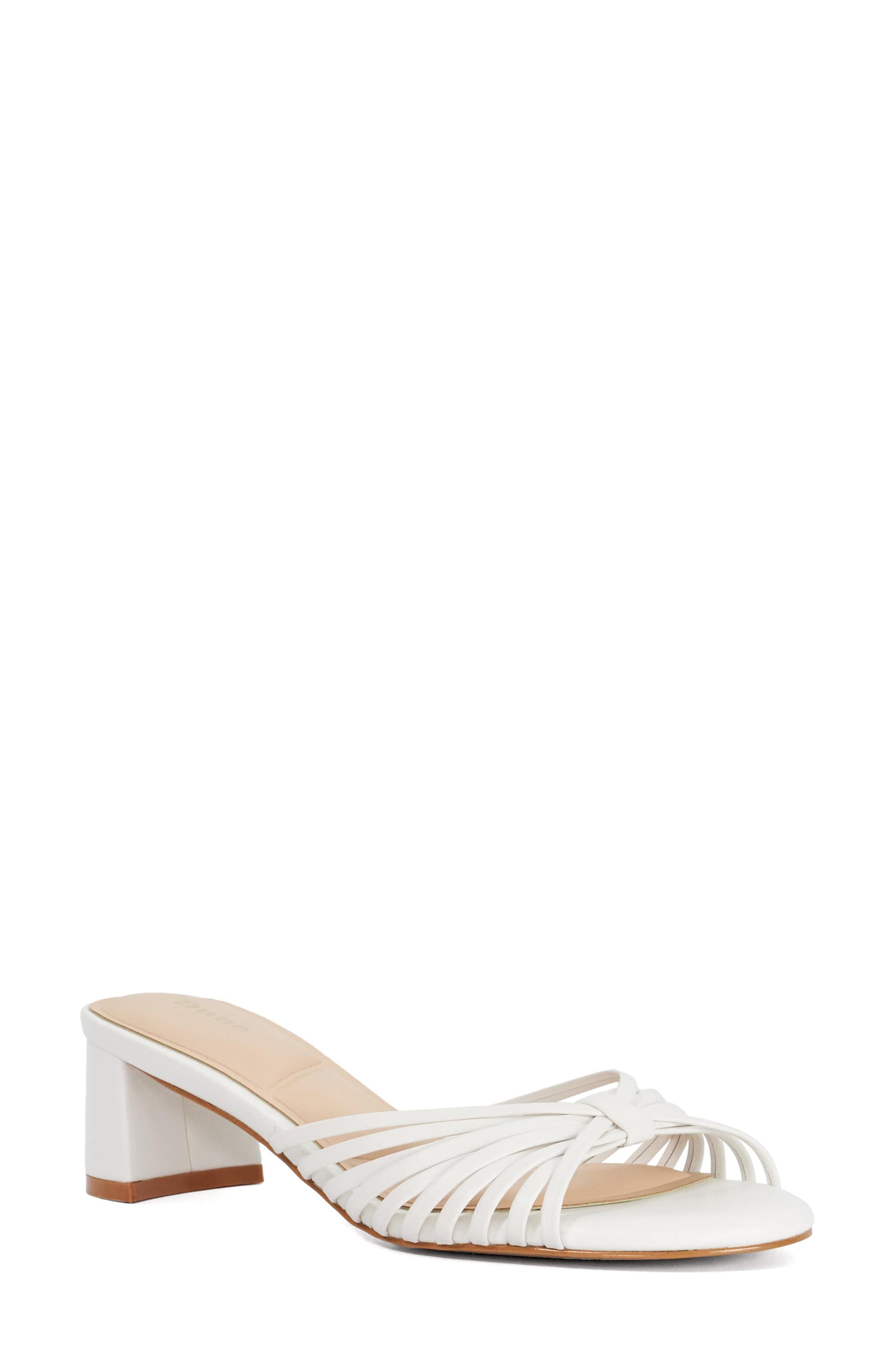Dune London Maggie Sandal, Main, color, White