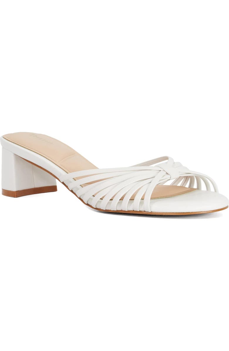 Dune London Maggie Sandal, Main, color, White