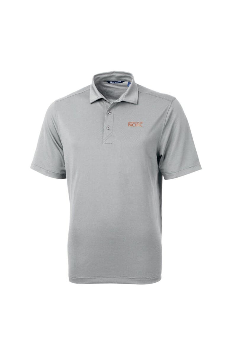 Cutter & Buck Men's Cutter & Buck Gray Pacific Tigers Big & Tall Virtue Eco Pique Recycled Polo, Main, color, 