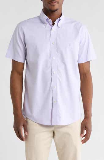 Brooks Brothers Regular Fit Non-Iron Stretch Oxford Short Sleeve Button-Down Shirt