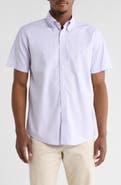 Brooks Brothers Regular Fit Non-Iron Stretch Oxford Short Sleeve Button-Down Shirt