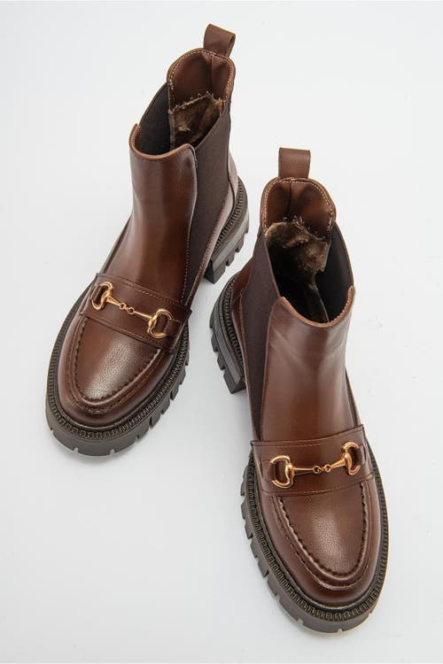 Prologue Shoes Vesper Buckled Chelsea Boot In Animal Print