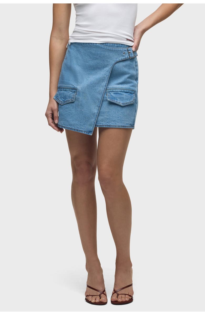 Hudson Jeans Wrap Mini Skirt, Alternate, color, 