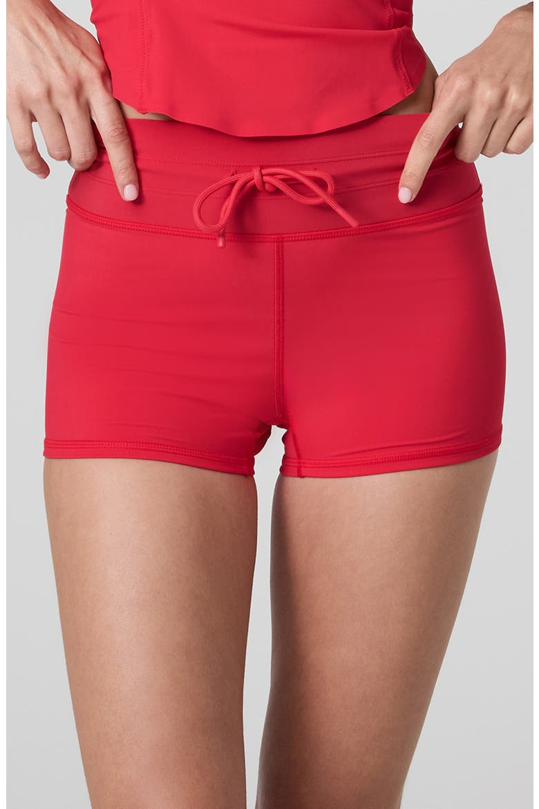 Shorty Swim Shorts, Main, color, BRIGHT RED