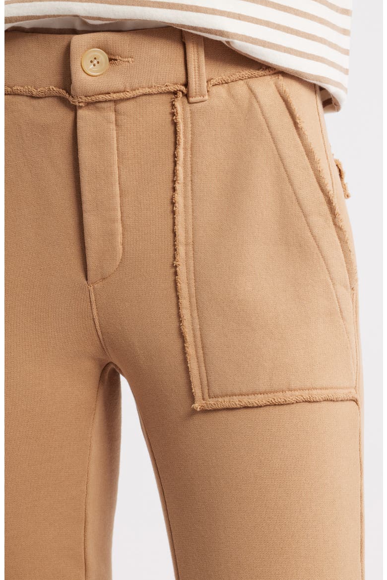 Blackrock Raw Edge Cotton Sweatpants, Alternate, color, CAMEL