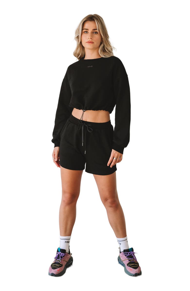 Rebody Active Ready To Mid Crew Socks, Alternate, color, White