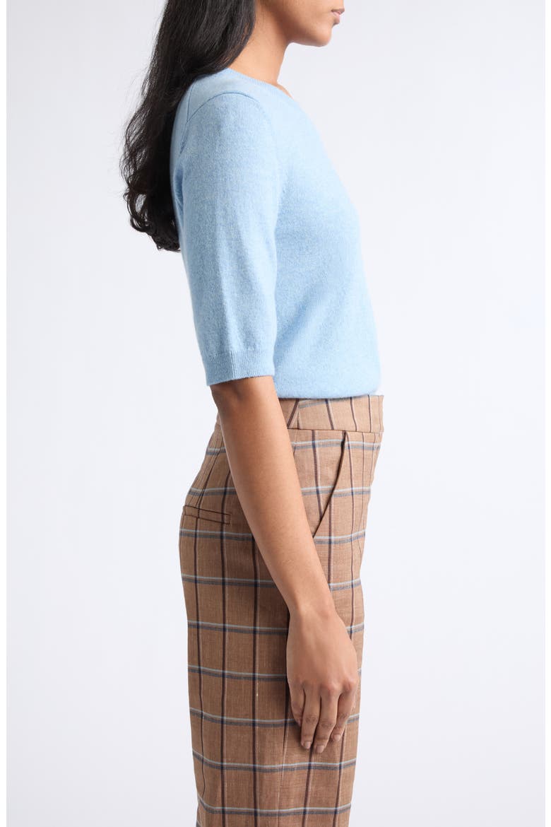 Shana Crewneck Cashmere Sweater, Alternate, color, PALE BLUE RIVER MELANGE