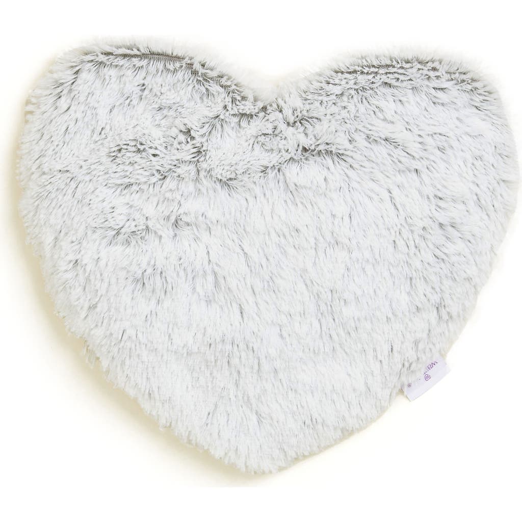 Warmies Marshmallow Plush Heart In Light Gray