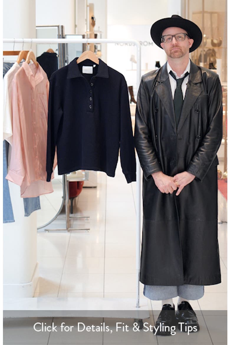 Johnny Collar Oversize Fleece Sweatshirt video