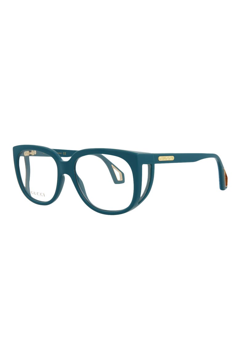 56mm Oversize Optical Frames, Alternate, color, BLUE BLUE TRANSPARENT