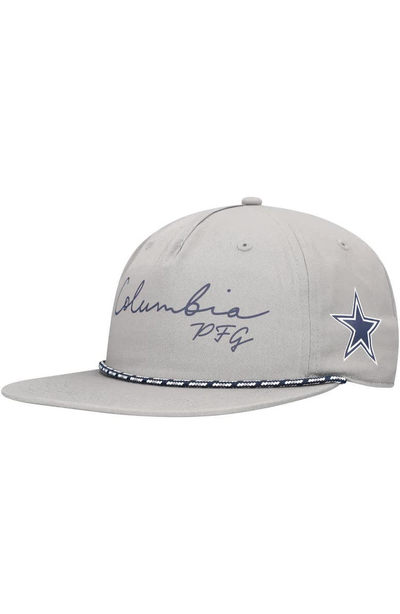 Columbia Men's Columbia Gray Dallas Cowboys PHG Back Tack Adjustable Hat, Main, color, Gray