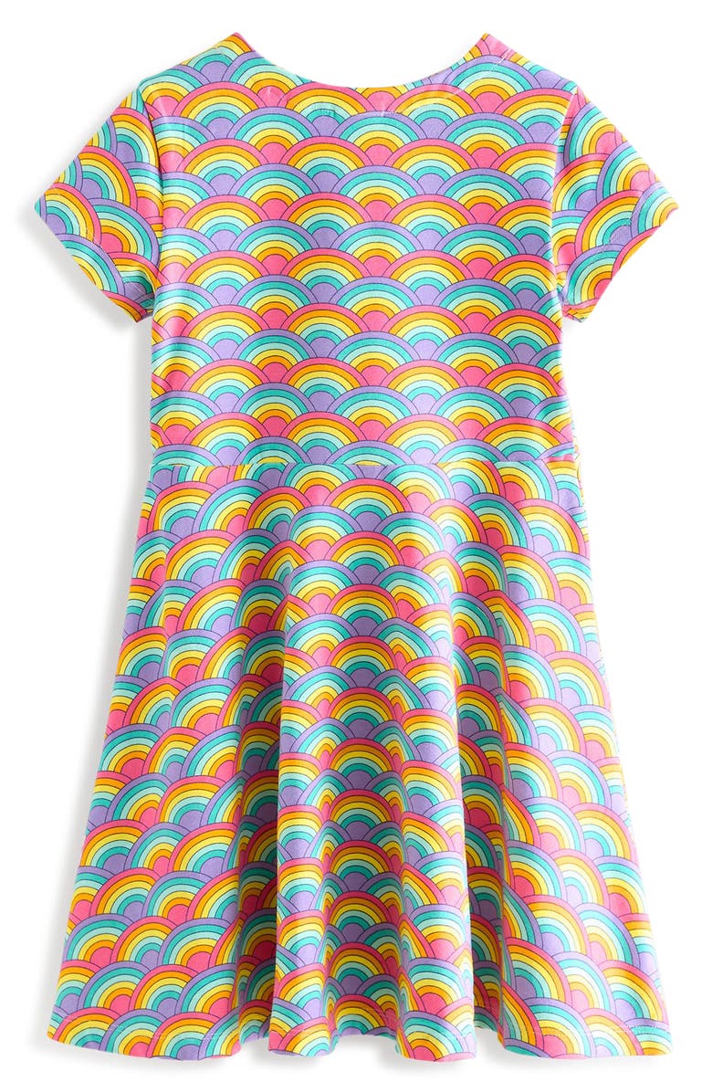 Little Bird Kids' Graphic Print Cotton Blend Skater Dress, Alternate, color,