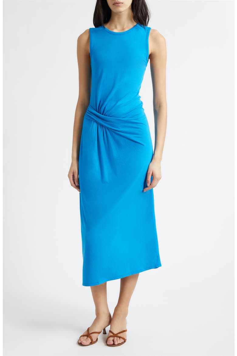 Addison Sleeveless Midi Dress, Main, color, AEGEAN BLUE