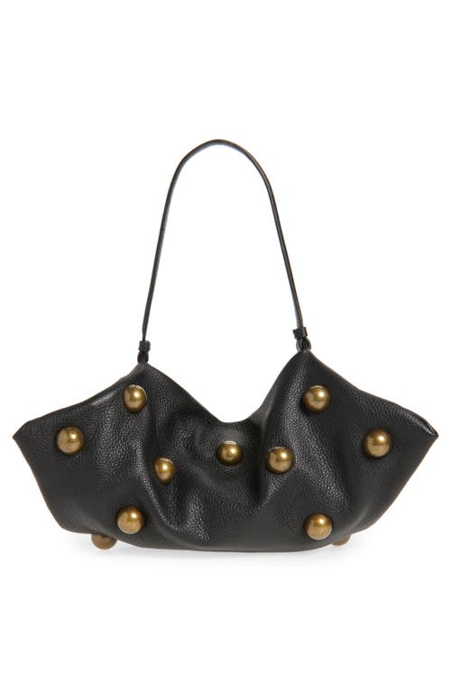 ALTUZARRA ALTUZARRA ORIGAMI STUD LEATHER EAST/WEST SHOULDER BAG