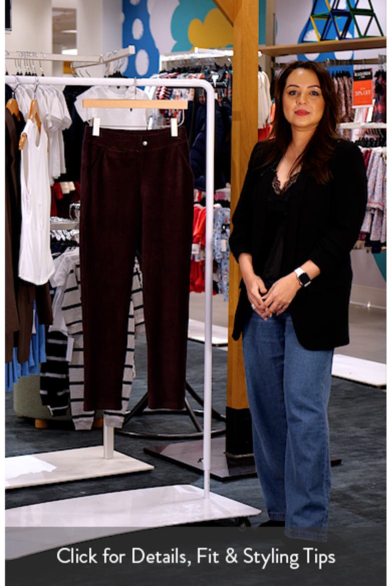 High Waist Corded Knit Straight Leg Pants video
