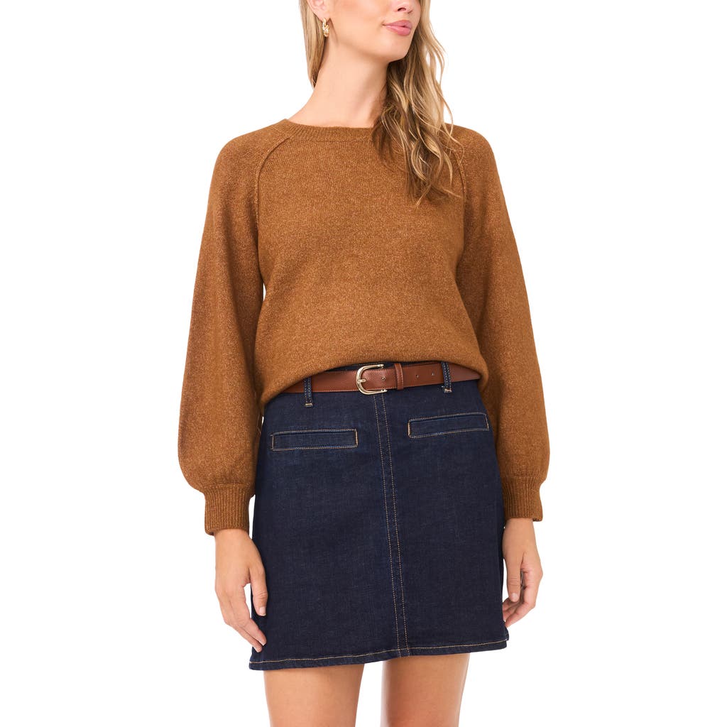 Vince Camuto Raglan Sleeve Sweater In Brown