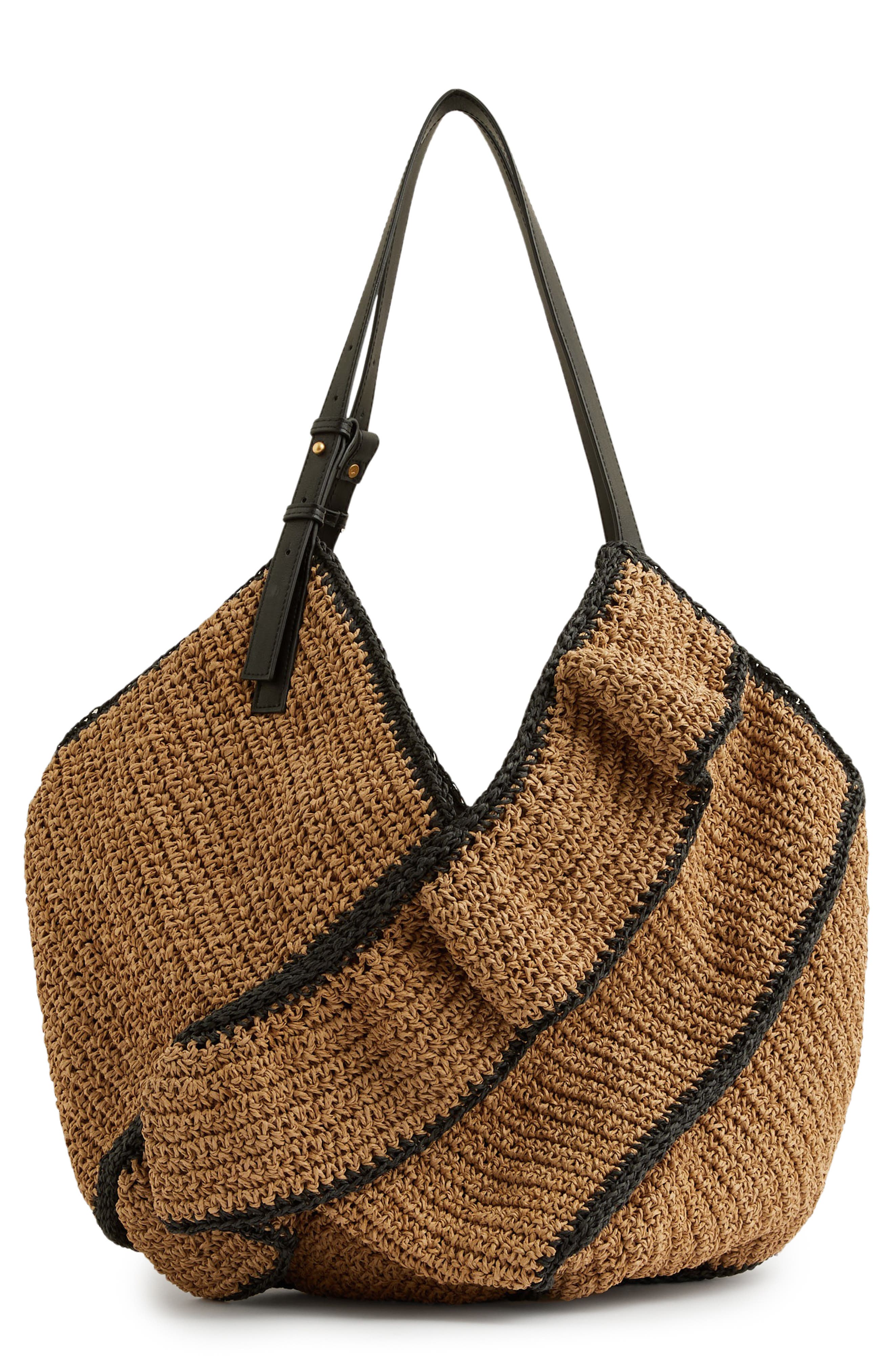 Reiss Olescha Woven Shoulder Bag, Main, color, 
