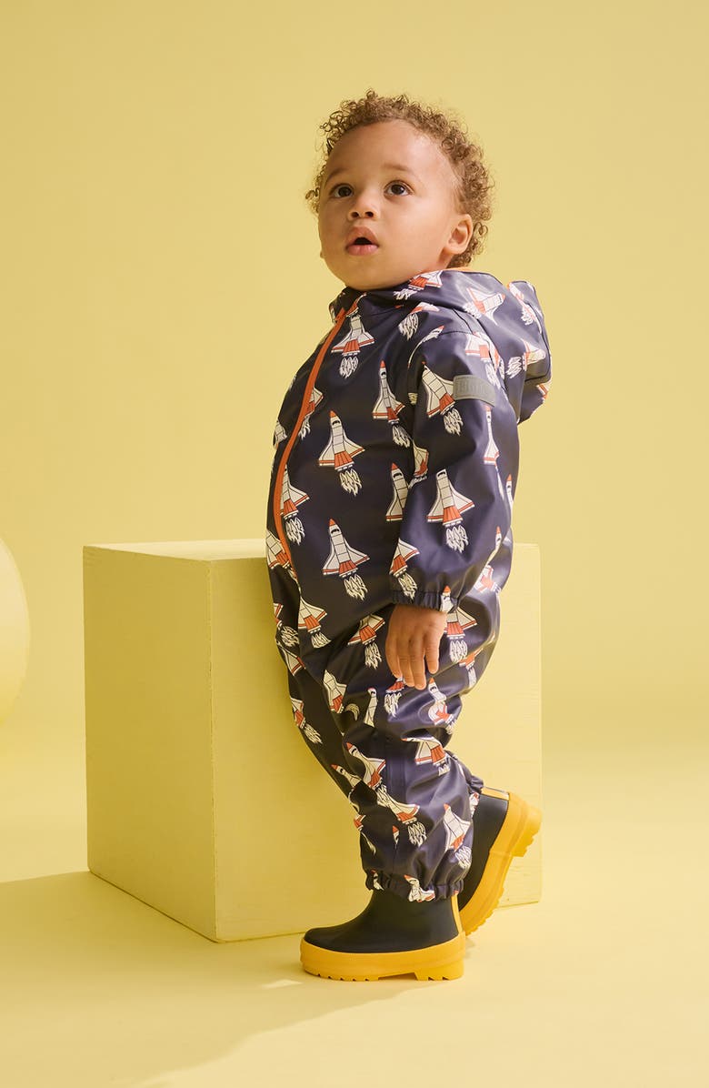 Hatley Space Shuttle Hooded Rain Bunting, Alternate, color,