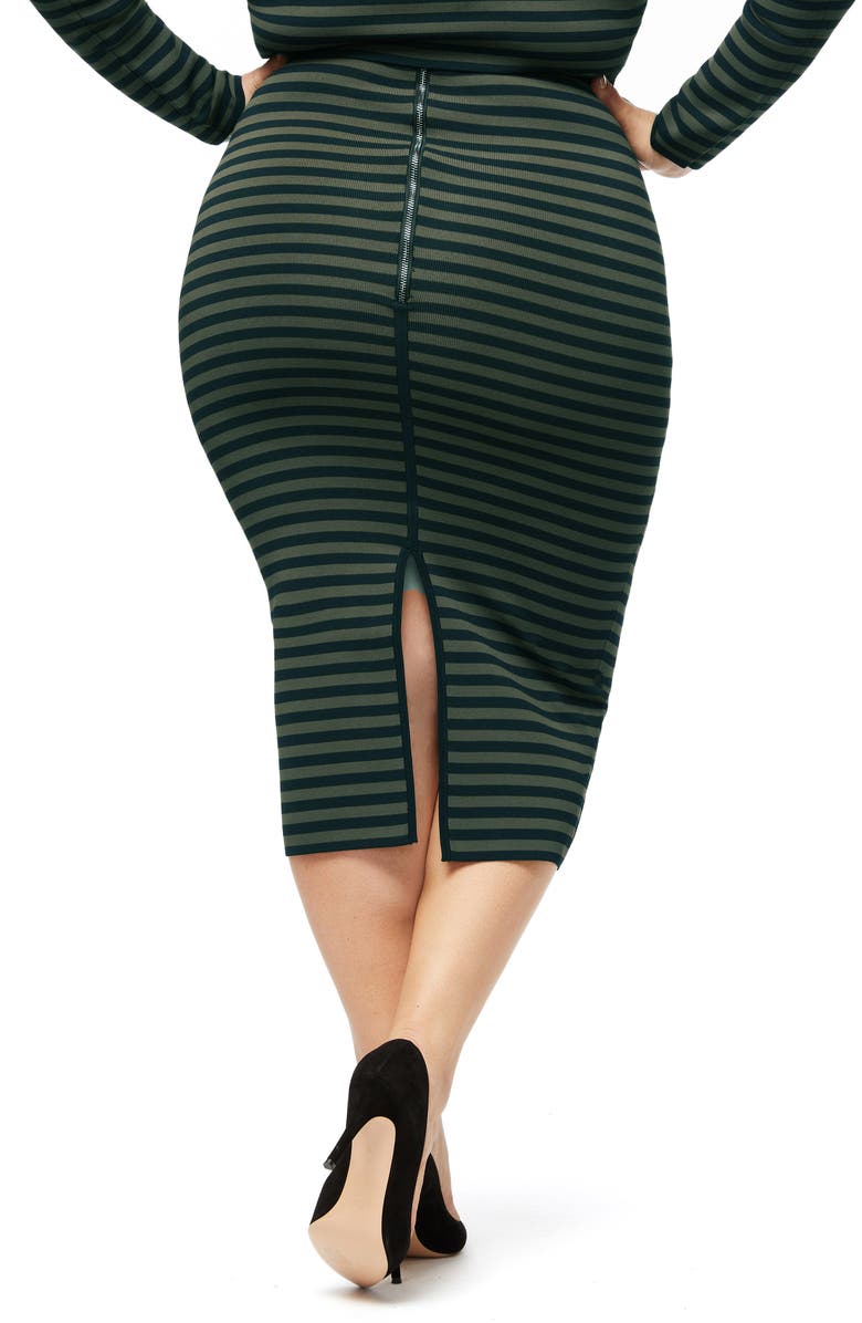 Good American Stripe Pencil Skirt, Alternate, color,