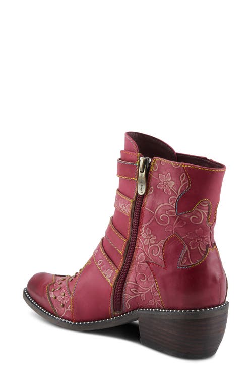 L'artiste By Spring Step Rodeha Bootie In Burgundy