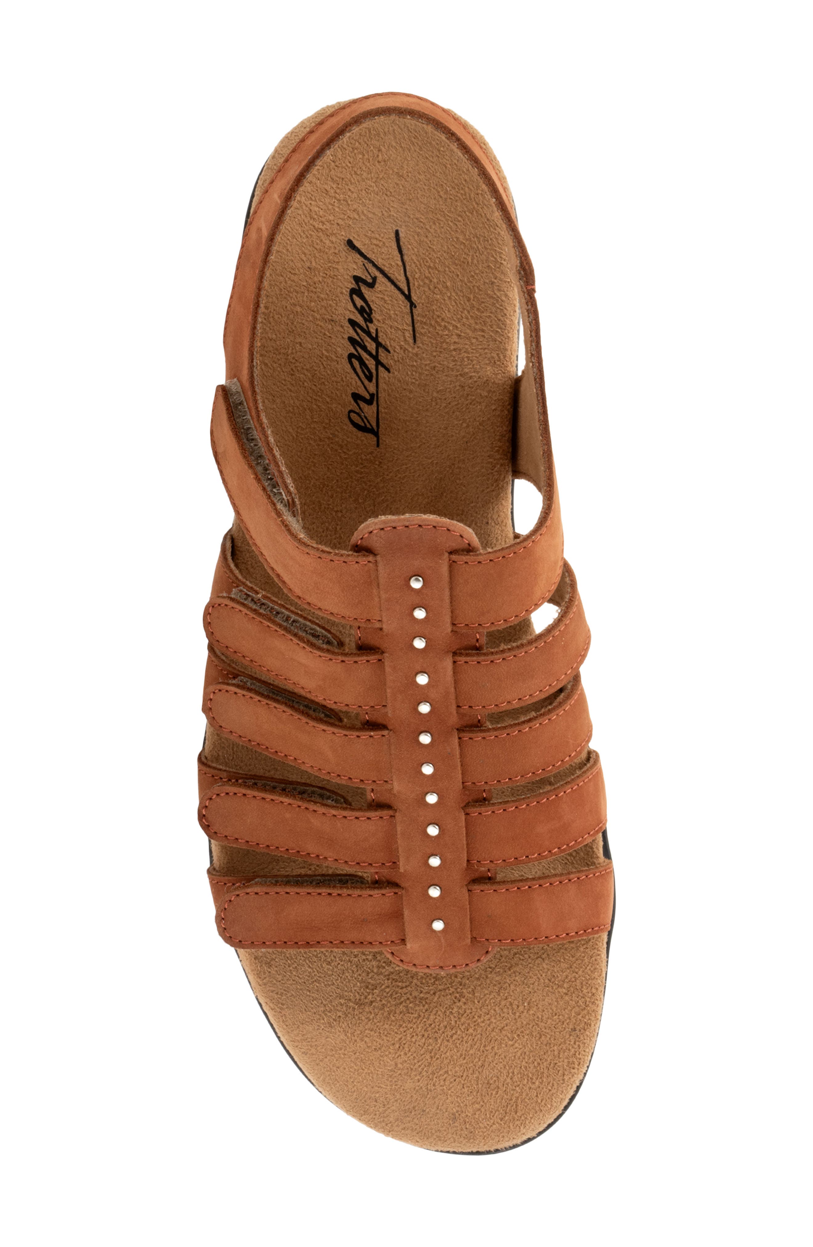 Riki Studs Slingback Sandal, Alternate, color, LUGGAGE NUBUCK