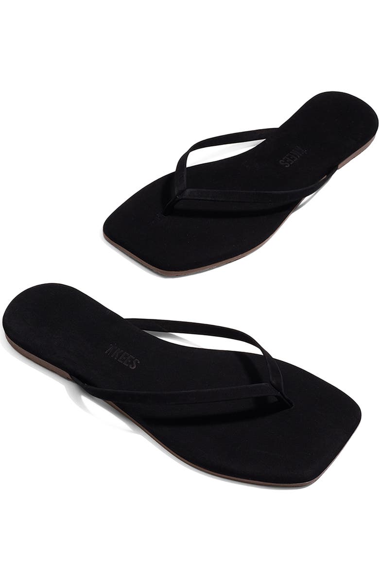 TKEES Lily Square Toe Flip Flop, Main, color, Sable