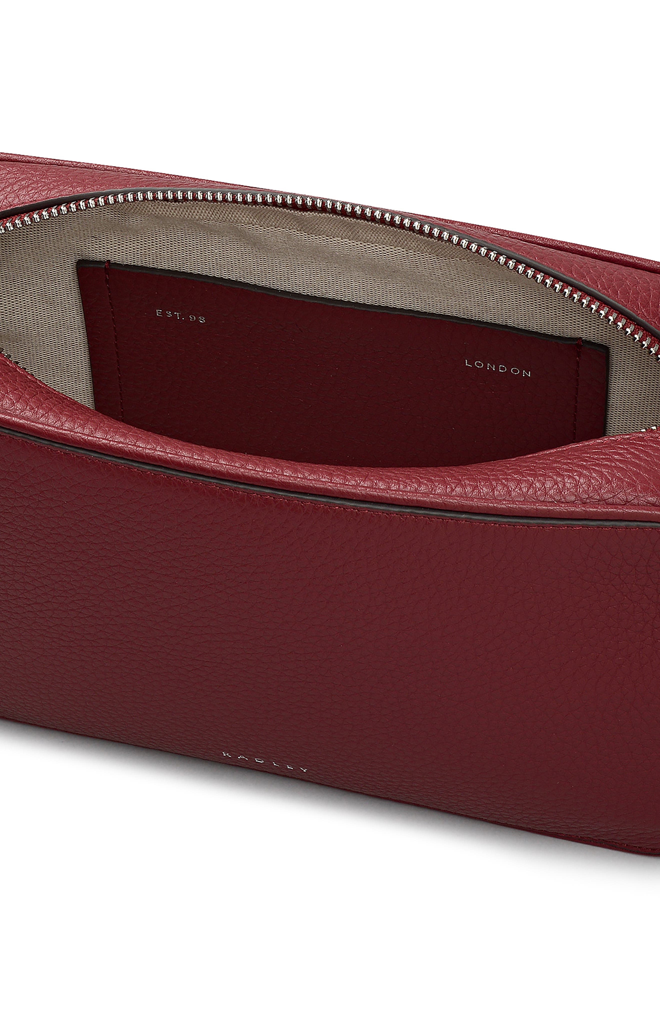 Radley Small Duchess Leather Crossbody Bag, Alternate, color, Carmine