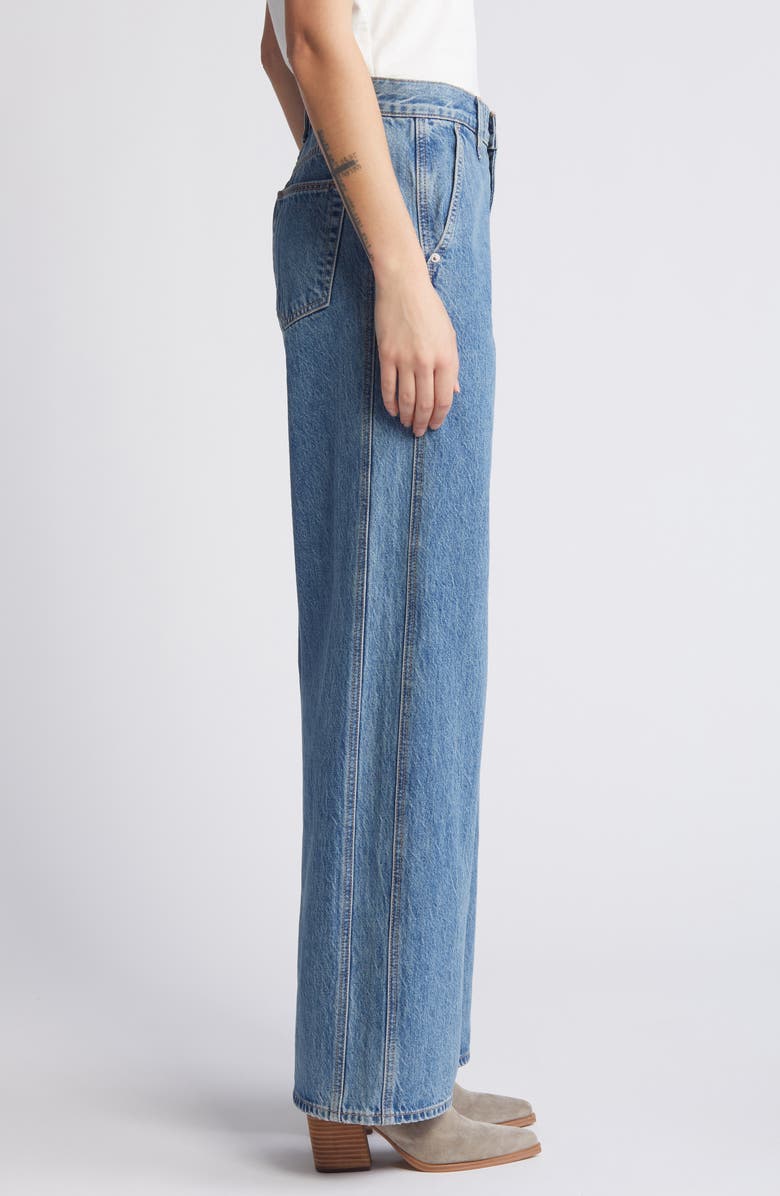 SLVRLAKE Mica Low Rise Double Seam Wide Leg Jeans, Alternate, color,