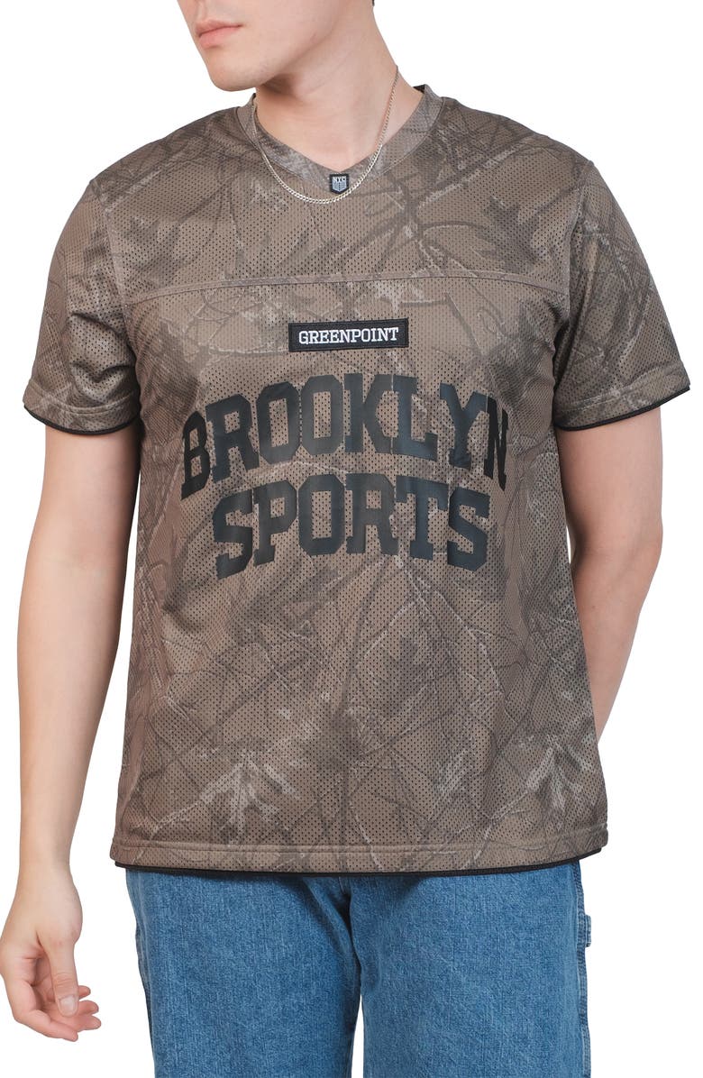 Brooklyn Cloth Brooklyn Sports Mesh Jersey, Main, color, Olive