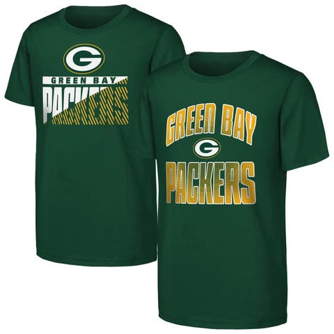 Youth Outerstuff  Green Green Bay Packers Never Quit 2-Pack T-Shirt Set