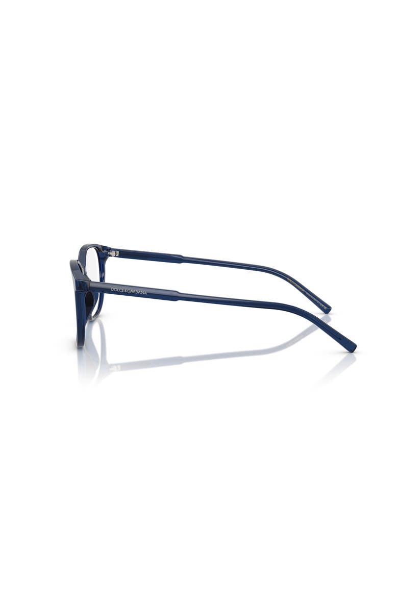 Dolce&Gabbana 51mm Rectangle optical glasses, Alternate, color, Blue